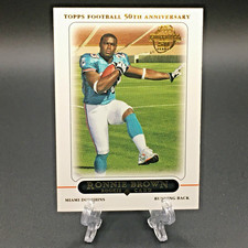 2005 Topps Ronnie Brown Rookie Card # 411 RC Miami Dolphins Running Back 50 Year. rookie card picture