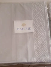 Matouk Euro Egyptian Cotten Shams ~ Set Of 2 ~ Rovella Silver