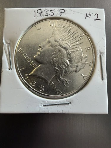 1935 Peace Dollar Silver uncirculated 90%