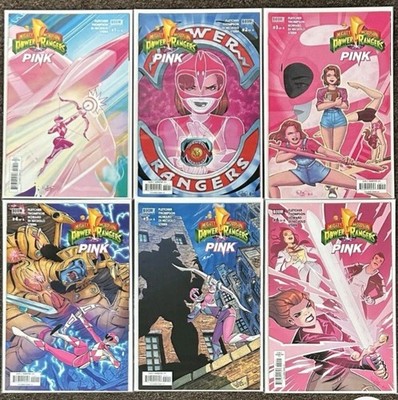 Mighty Morphin Power Rangers Pink #1,2,3,4,5,6 NM Set Cover A