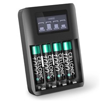 Aaa Akkus + Usb BatterieladegeräT 4 Fach LadegeräT Aa Aaa Batterien Display