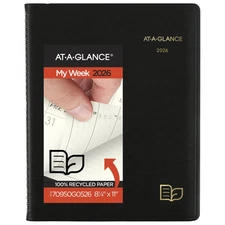 AT-A-GLANCE Recycled Weekly Monthly Appointment Books