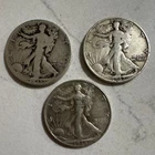 Liberty Walking Half Dollars 1935, 1942, 1946! Lot of 3!