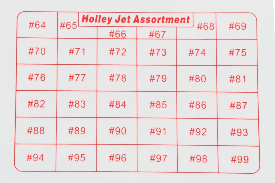 Kit surtido de jet Holley 36-181 Foto 4 de 4