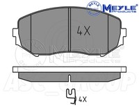 Meyle Bremsbelagsatz, Vorderachse Mit Anti-Quietsch-Platte 025 243 4617/W