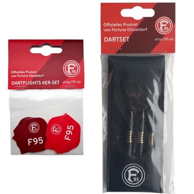 Fortuna Düsseldorf Dartflights 6er Set oder Steeldart 3er Set Flights Pfeile F95