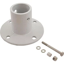 SR Smith Pool Smith Aluminum Deck Anchor Flange White S.R. Smith (75-209-5000)