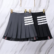 Women's Thom Br0wne Classic Ruffle High Waist Skirt Versatile Short Dress
