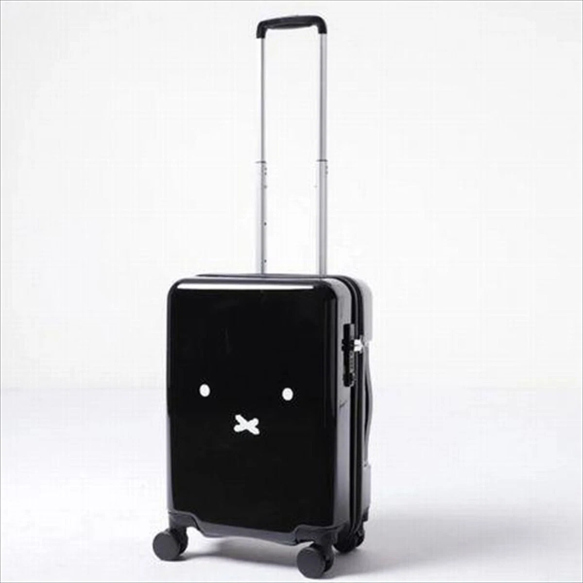 Miffy Carry-on Spinner Suitcase Face Design Black H56×W41×D23cm  