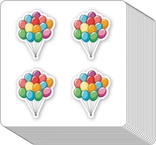 Balloons Stickers 1In for Scrapbooking, Arts, Craft, Kids DIY, Calendars Journal