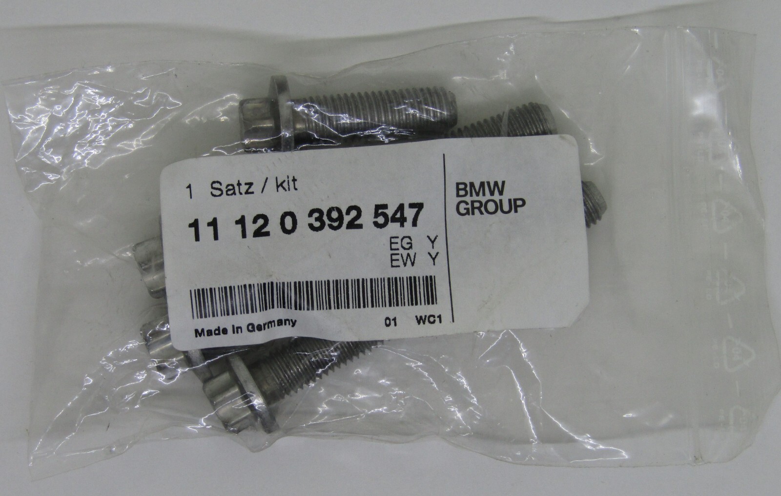 NEW GENUINE BMW OEM CYLINDER HEAD BOLT KIT PART NO. 11 12 0 392 