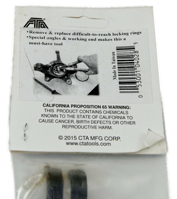 CTA 4028 Wheel Bearing Lock Ring Pliers Toyota Vehicles Hardened Angled Tips for sale online eBay