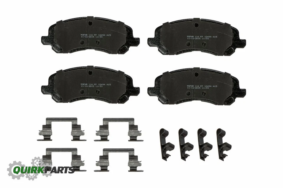 OEM NUEVO KIT DE PASTILLAS DE FRENO DELANTERAS MOPAR PATRIOT BRÚJULA CALIBRE AVENGER 200 2AMV3494AB Foto 2 de 4