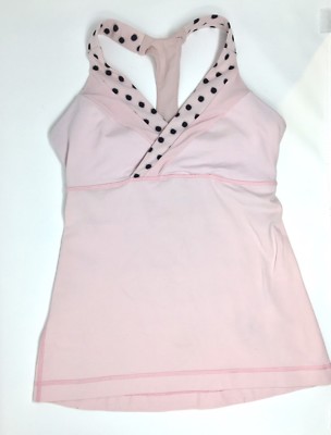 pink polka dot tank top
