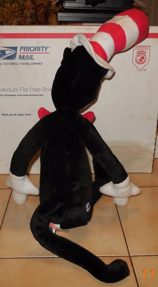 CATO EN EL SOMBRERO PELUCHE OFICIAL PELÍCULA UNIVERSAL STUDIOS EN MUY BUENA CONDICIÓN 15" Foto 3 de 4