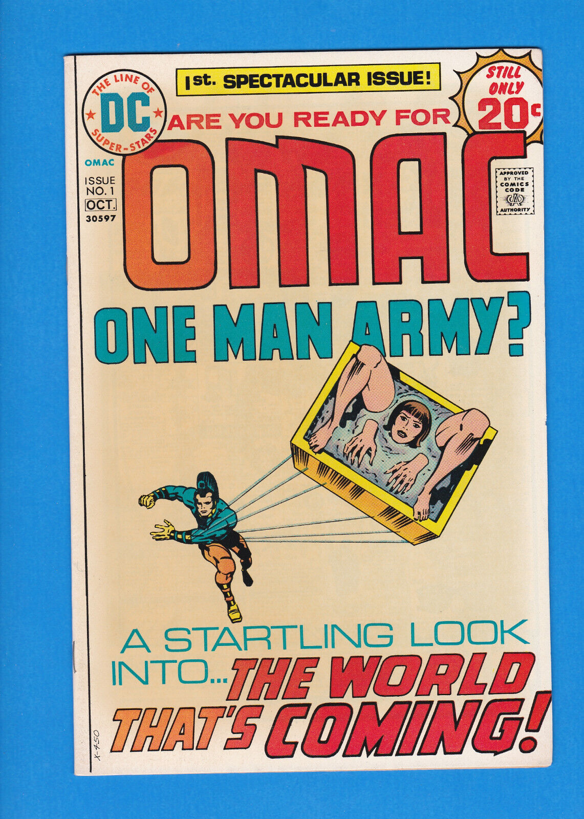 OMAC #1 DC Comics  1974 Jack Kirby Fine/Very Fine
