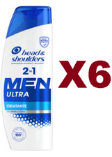 6 PZ HEAD & SHOULDERS  2IN1 MEN ULTRA IDRATANTE SHAMPOO ANTIFORFORA 225ML