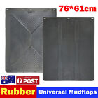 <!--F#f_0-->76x61cm 2X Rubber DURABLE Semi TRUCK TIPPER MUD FLAP Splash Guard W/ Bracket &<!--F/-->