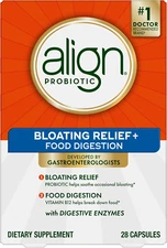 Align Probiotic Bloating Relief + Food Digestion, Probiotics for Women and Men, 