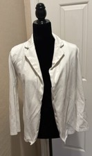 White Stretch Casual Blazer 17  P2P 23  Length Small