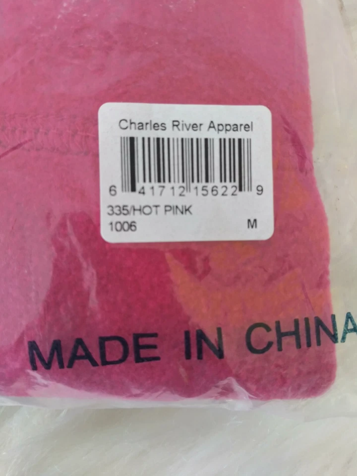 Charles River Apparel Women's Fleece Boot Socks Sz Medium Hot Pink New Englander - Image 2 of 3