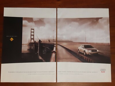 AUDI A6 4.2 PRINT AD MAGAZINE ADVERTISEMENT V8 SPORT SEDAN BRIDGE SALOON