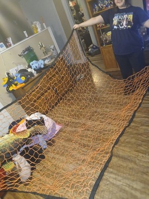 NRS Raft Cargo Net Size Large 70x90 Orange Black Net Only