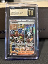Pokemon Temporal Forces 2024 Salvatore #212/162 CGC 10 Pristine POP 17
