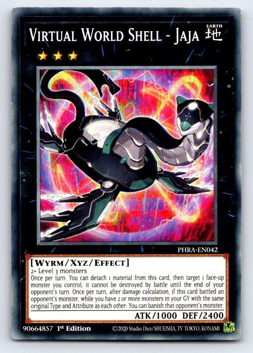Virtual World Shell - Jaja PHRA-EN042 Common Phantom Rage Yu-Gi-Oh 1st Edition