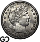 1915-S Barber Half Dollar, Tough This Nice, Choice BU++ Beter Date!