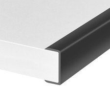 Rubber Edge Trim, 1-1/2 inches Self-Adhesive U Channel Edge Protector for Woo...