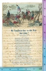 Civil War Songsheet John Ross Dix used as Letter 1865