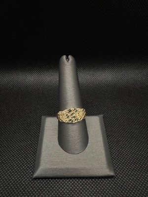 Authentischer 14k Gold Nugget Ring Medium Größe 9 Herren