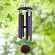 Wind Chimes for outside Deep Tone, 38" Large Windchimes with 6 Tubes, 100% Rustp