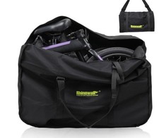 Folding Bike Bicycle Carrier Bag Carry Transport Travel Pouch Case 20 Inch Black
