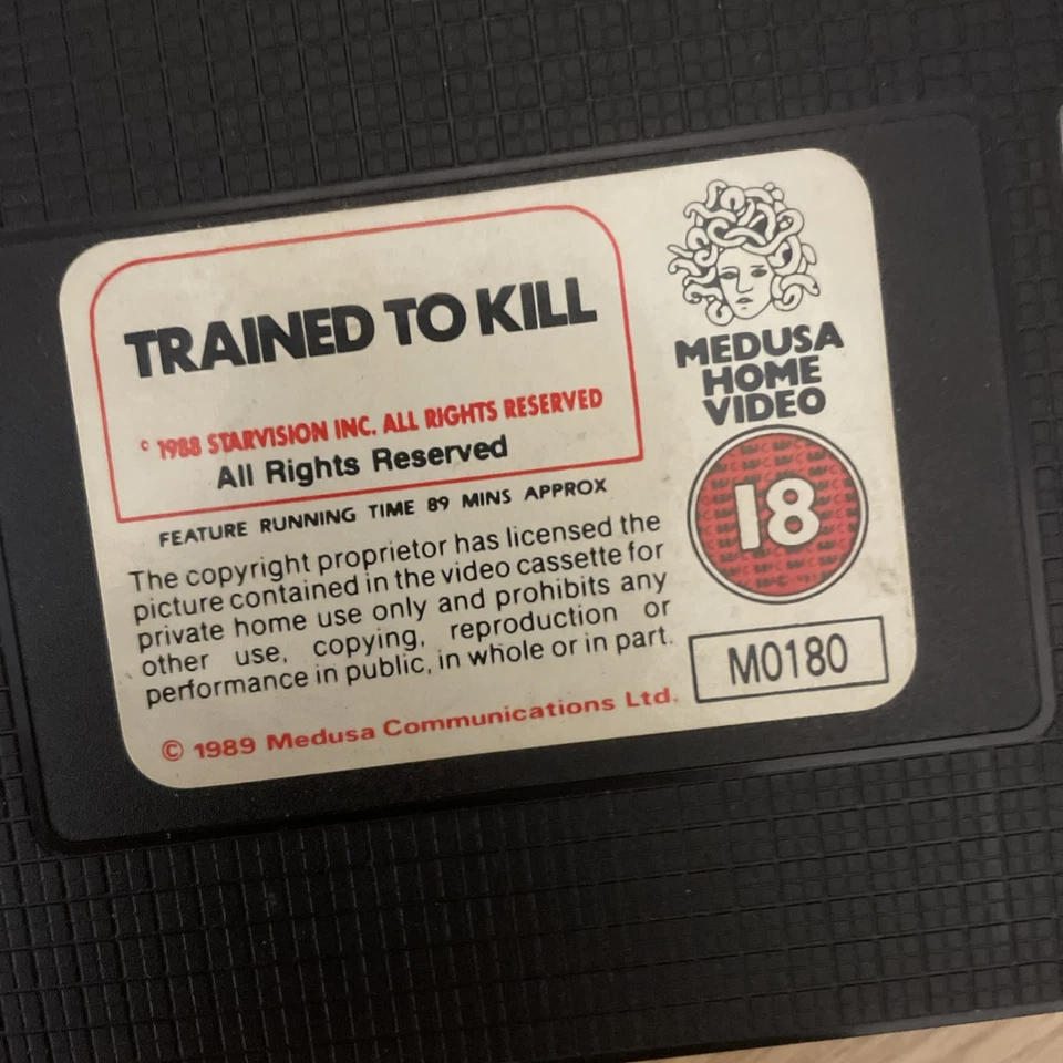 TRAINED TO KILL - Big Box Ex-rental VHS - Frank Zagarino - Martial Arts - Medusa - Image 3 of 4