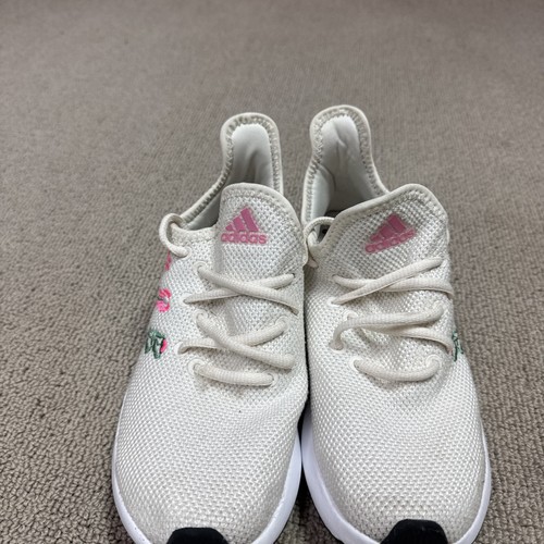 Adidas Lifestyle Cloudfoam Pure SPW Sneakers White Lace Up Women’s Size 5.5 - Picture 10 of 11