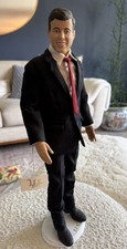 Franklin Mint John F Kennedy Vinyl Doll And stand