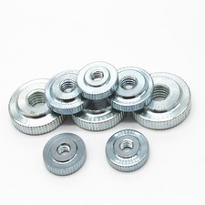 M3 M4 M5 M6 M8 M10 Knurled Thumb Nut Hand Grip Knobs Thin Head Nuts Zinc-plated