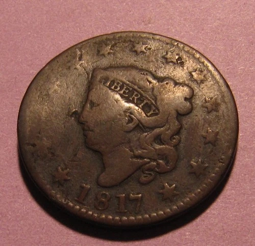 Photo of a 1817-P Large Cent from an eBay listing that sold on Jul 18, 2026