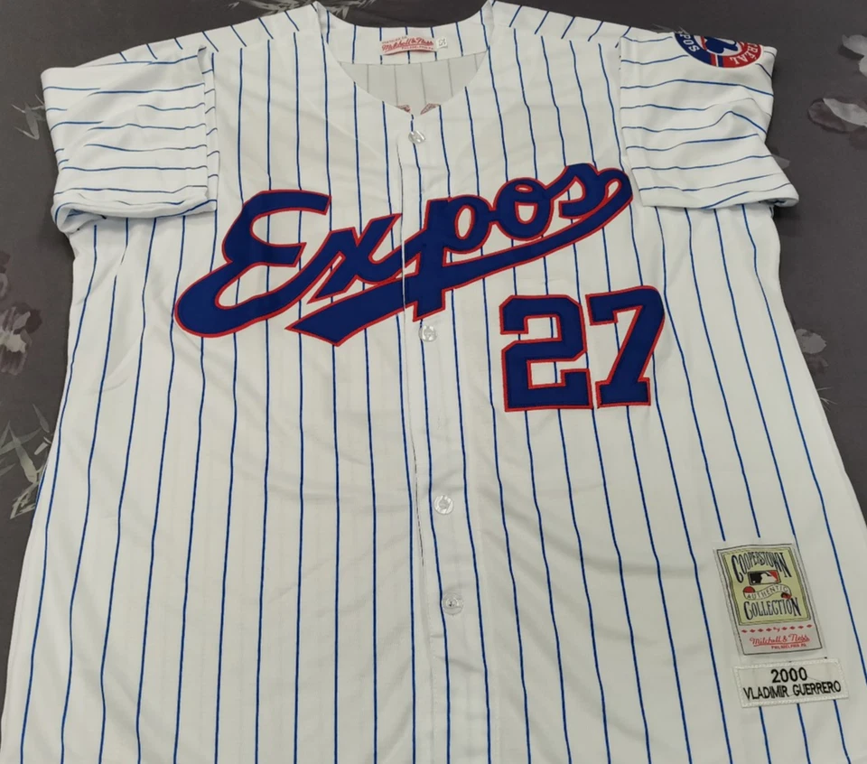 VINTAGE Vladimir Guerrero #27 Expos Throwback White Sewn Stitched Jersey. - Image 2 of 4