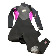 Body Glove Wetsuit PRO 3 3.2mm Women's 3/4 Back Zip Full Suit Black Gray Pink