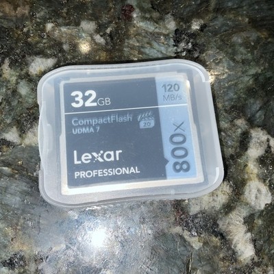 Lexar 32GB 800x 120MB/s UDMA 7 CF Compact Flash Memory Card