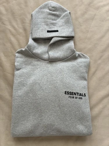 Fear of God Essentials Fleece Hoodie (FW24) Gray Brand New with Tags Size S
