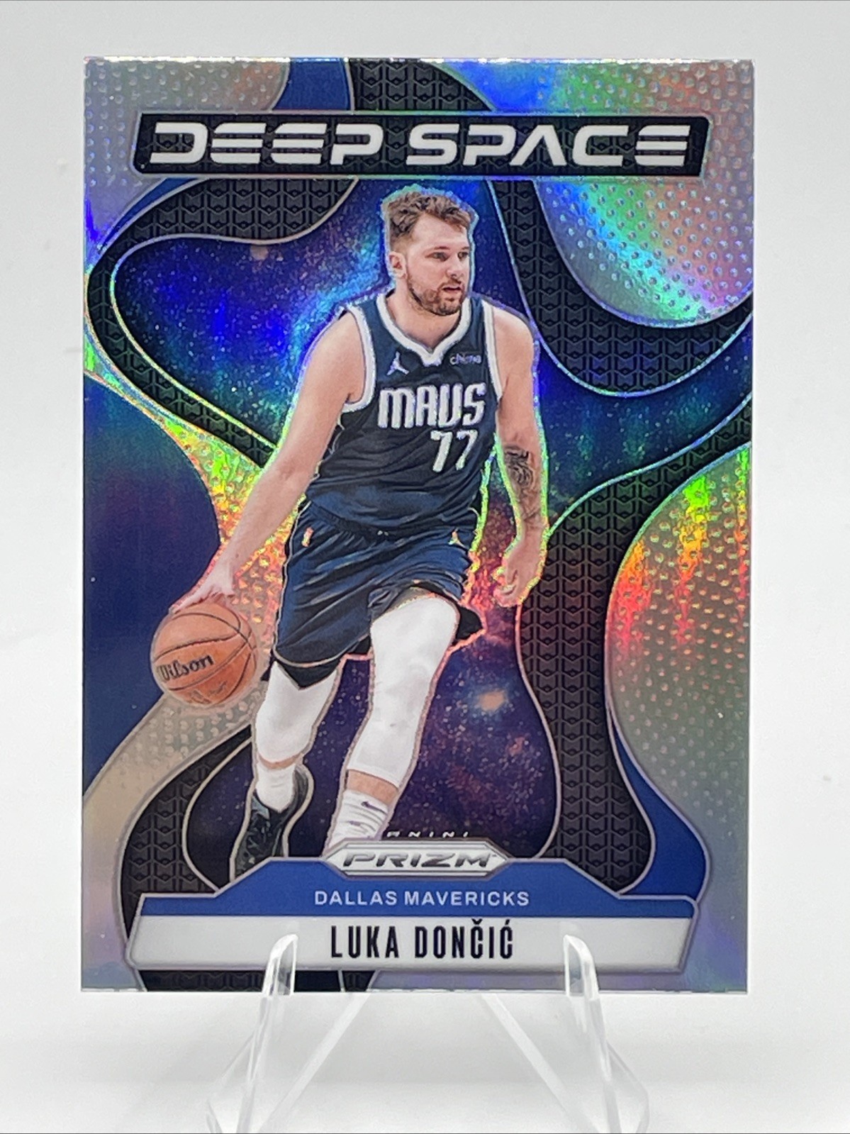 2024-25 Prizm Luka Doncic Deep Space Insert Silver Holo 4 Mavericks