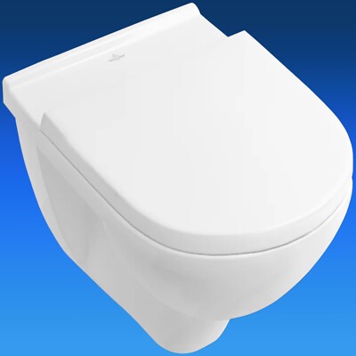 Villeroy & Boch O.NOVO Wand Tiefspül WC Direct Flush spülrandlos C+ inkl. Sitz