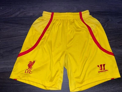 LIVERPOOL FOOTBALL Shorts Soccer Away Men’s Size S Warriors Yellow - Image 1 of 4