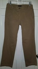 LANDS END fit 2 Khaki Camel Tan Cotton Classic Chino Pants. 4