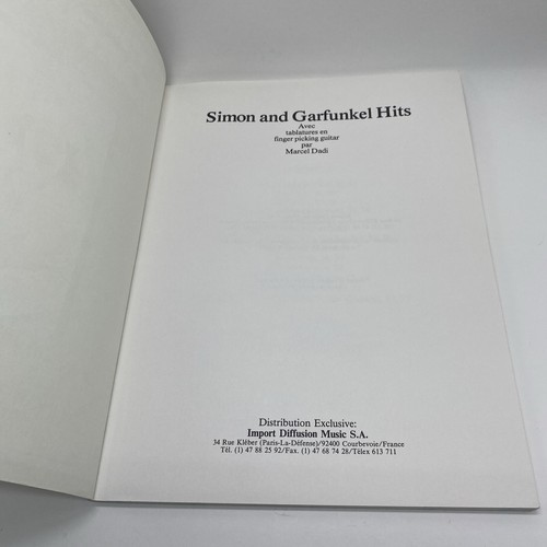 Simon and Garfunkel French Ed Hits Sheet Music Song Book English Songbook - Picture 5 of 8