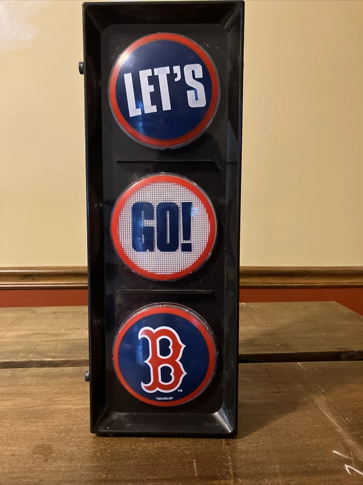 MLB LET'S GO BOSTON RED SOX FLASHING STOP LIGHT SIGN MAN CAVE NOS MEMORY COMPANY - Image 2 of 4